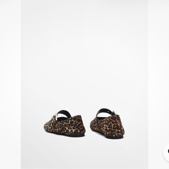 Massimo Dutti Leopard Vintage Ballet Flat Mary Jane - Picture 8 of 8